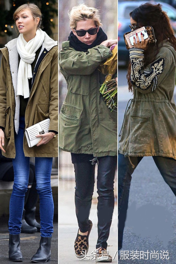 军绿色外套穿搭棉衣,军绿色棉服如何穿出高级感