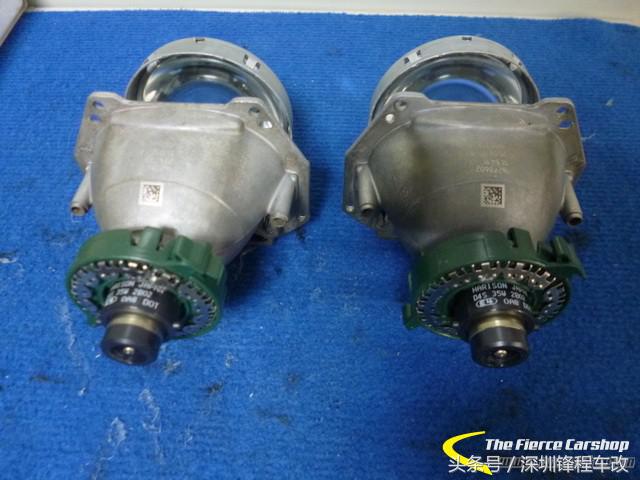 奥迪a6原车海拉六透镜改灯,a6海拉五透镜