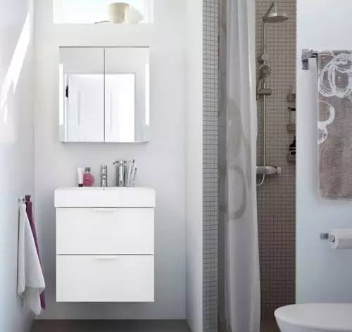 简约风装修浴室柜推荐,宜家小户型浴室柜