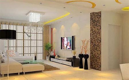 惊艳的客厅背景墙,小户型客厅装修图电视背景墙