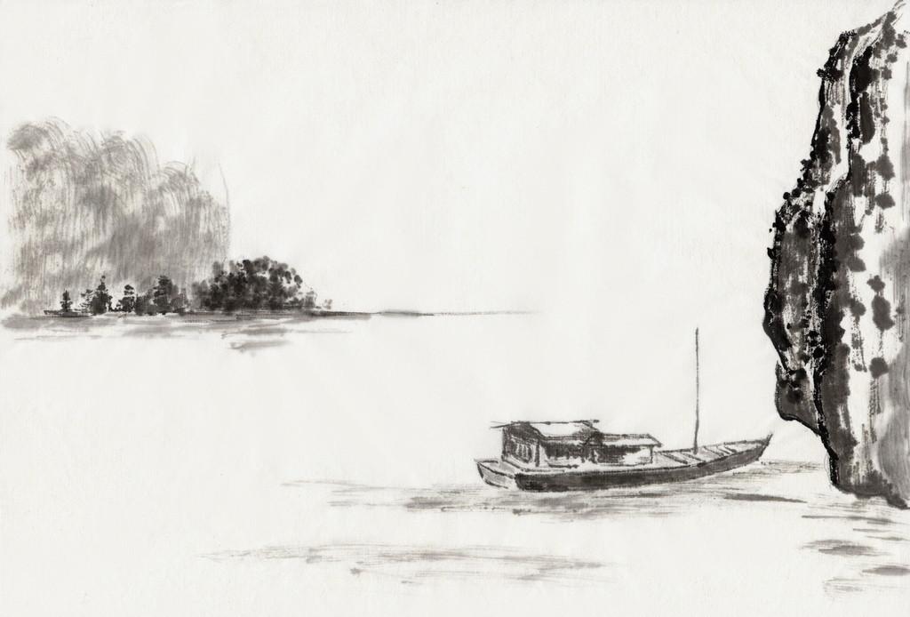 水墨山水画欣赏大全,水墨山水画欣赏贾又福