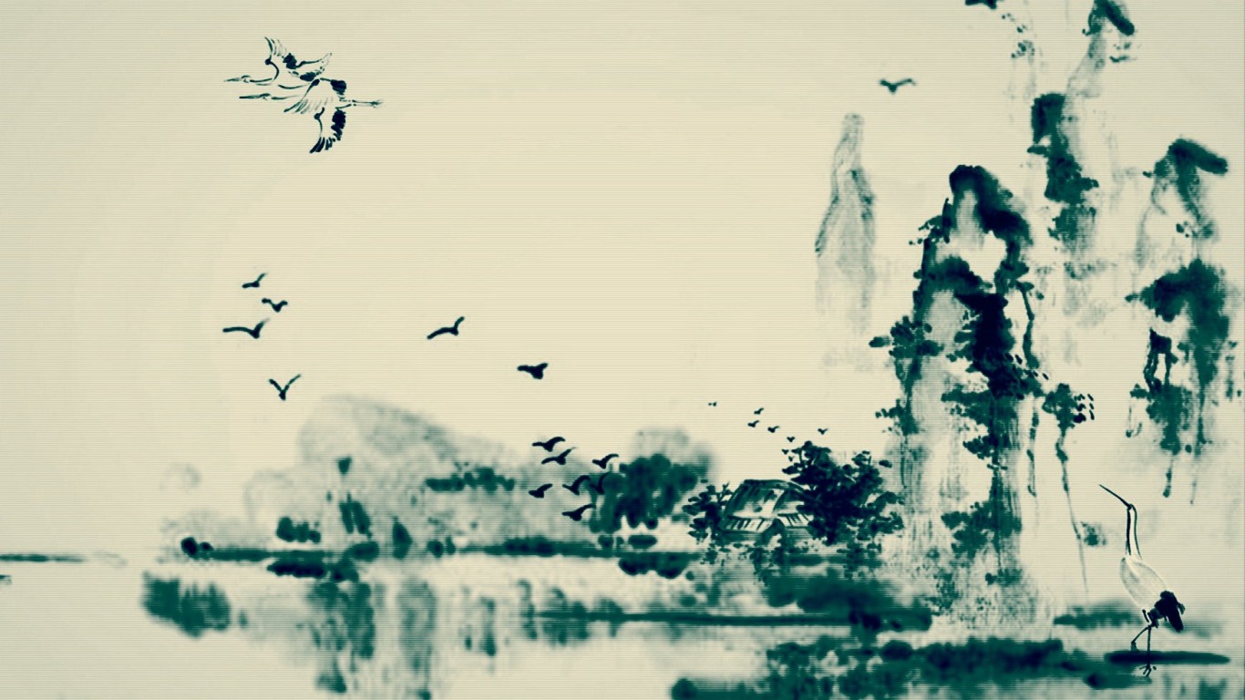 水墨山水画欣赏大全,水墨山水画欣赏贾又福