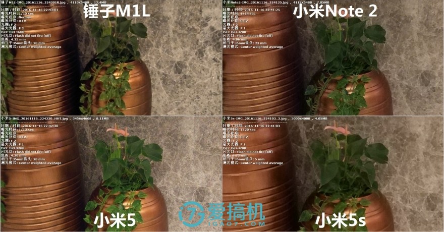 锤子m1l对比红米note4x,小米6x与锤子m1l