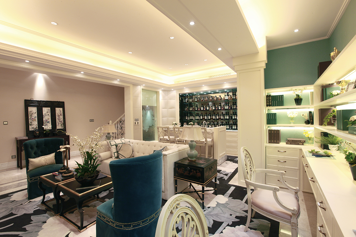 300平叠加别墅四层装修效果图,300平联排别墅装修