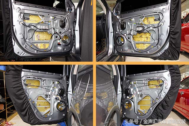 三菱欧蓝德音响拆车件升级,欧蓝德音响拆车件