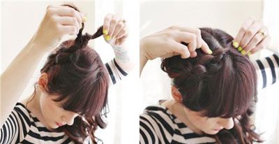 适合盘发的卷发发型,2021最洋气中短发型盘发