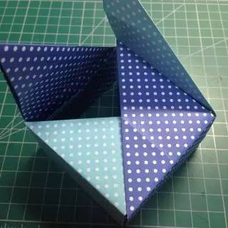 手工折纸生日礼盒小机关,折纸手工小礼盒