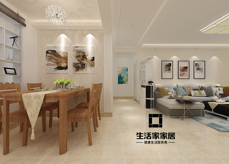 济南口碑好的小户型装修效果图,济南现代简约装修设计效果图