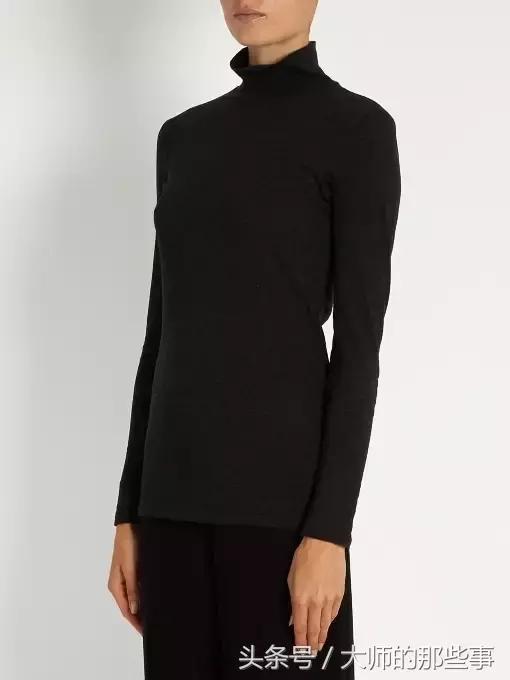 高端黑色蕾丝假高领打底衫,高领打底衫黑色满天星