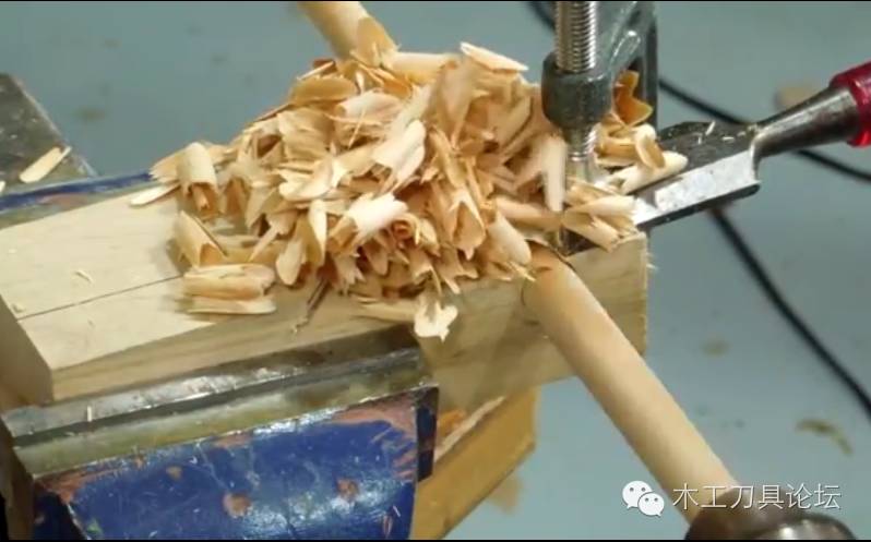 圆棒包尖榫手工制作方法,圆木榫工具的制作