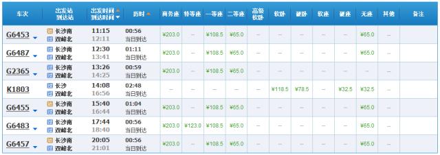 长沙至常德高铁时刻表查询,最新长沙至广州高铁时刻表