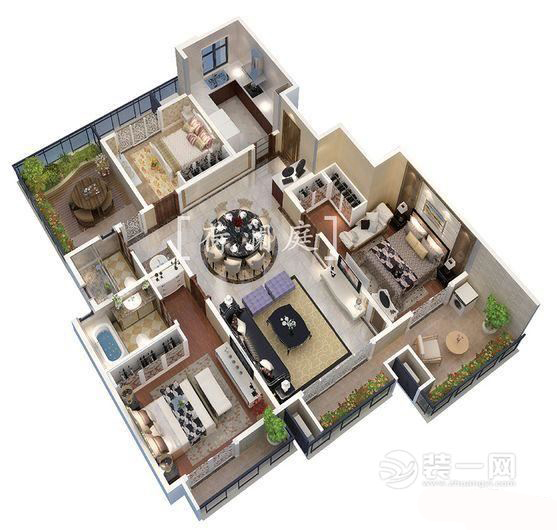 荷澜庭效果图,荷澜庭户型图大全
