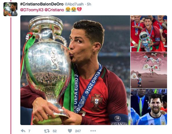 c罗金球奖发言落泪,c罗怎么评价梅西金球奖