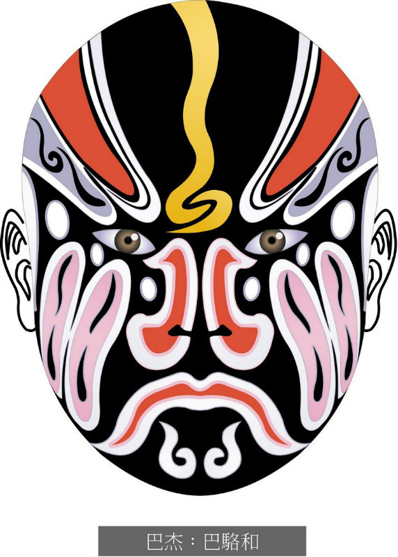 国粹脸谱重组画,国粹创意经典脸谱