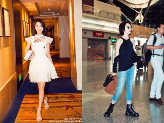 周冬雨小个子怎么穿,小个子周冬雨近照