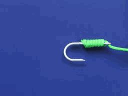 鱼线八字环绑法图解,鱼线绑别针方法图解