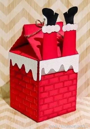 牛奶盒废物利用,特仑苏牛奶盒废物利用做手工吊饰