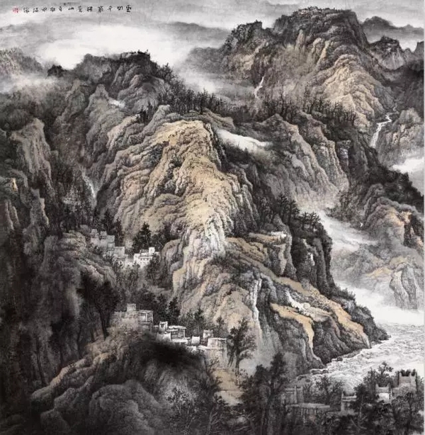 薛从伦山水画,薛从伦山水画欣赏