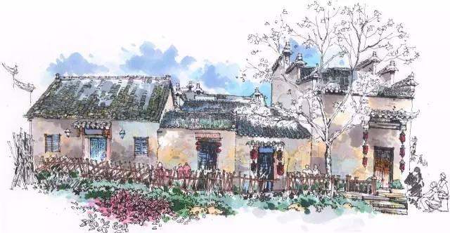 迷人的山水绘画,徽州特色烟雨江南画