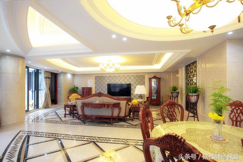 欧美大平层豪宅,欧美大平层客厅装修效果图