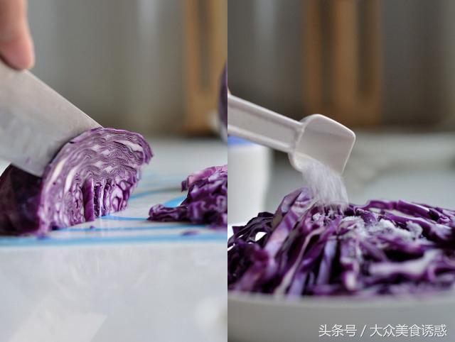 紫甘蓝家常凉菜的简单做法,紫甘蓝怎么拌凉菜家常做法
