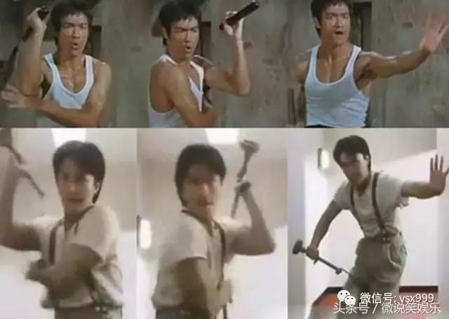 李小龙和周星驰的师傅,周星驰李小龙动作对比喜剧之王