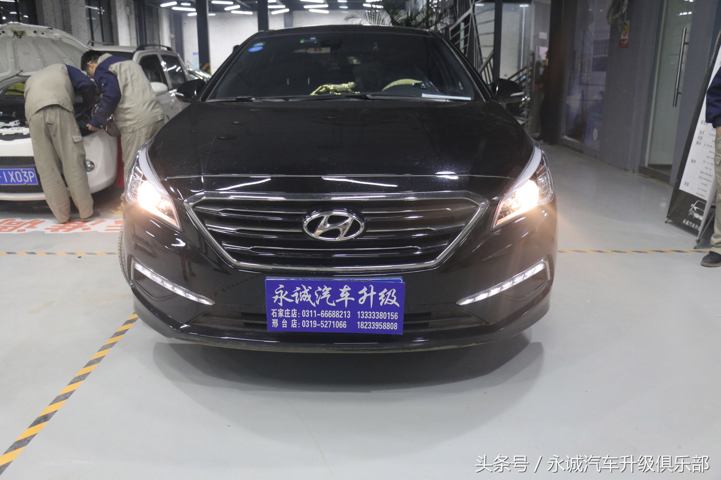 索九顶配led大灯,索九定制大灯