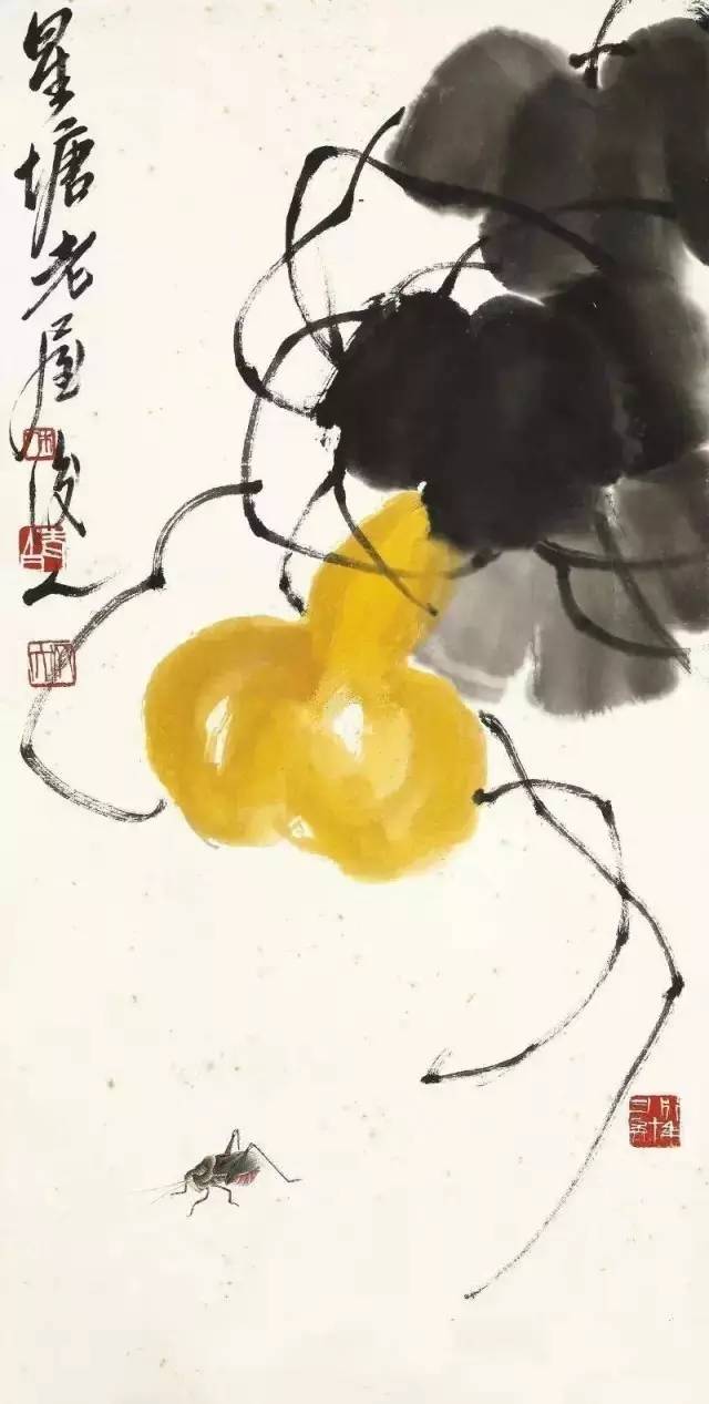 福禄双全葫芦如意图,真迹字画葫芦图案大全