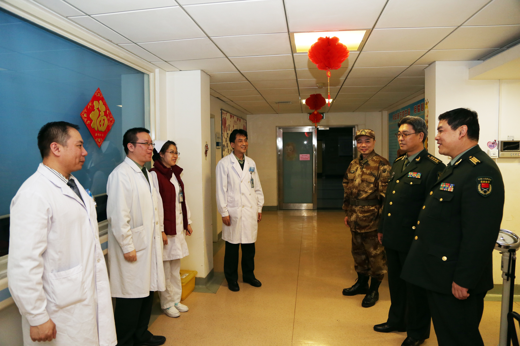 解放军306医院除夕之夜倒计时与正计时