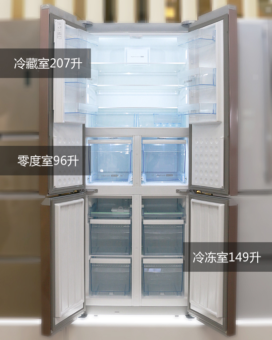 零度保鲜多门冰箱博世,博世风冷变频十字门冰箱