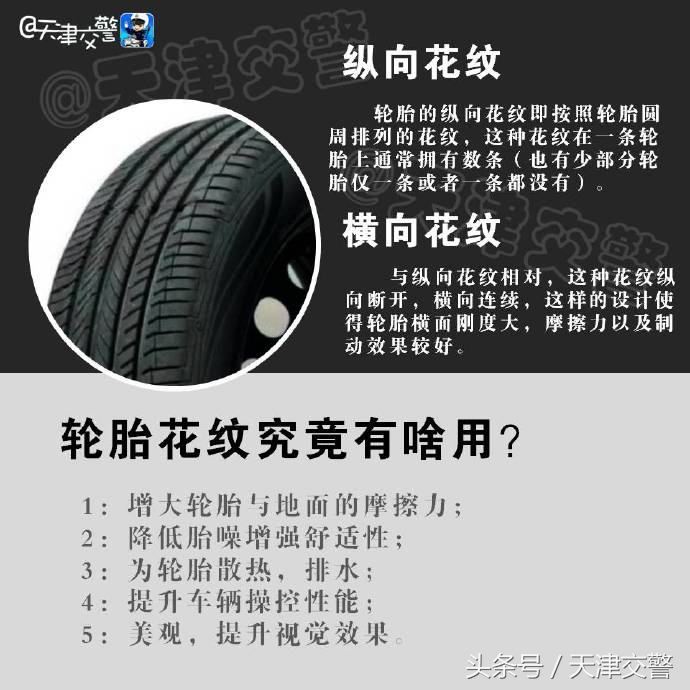 轮胎非对称花纹优缺点,各种轮胎花纹图片大全