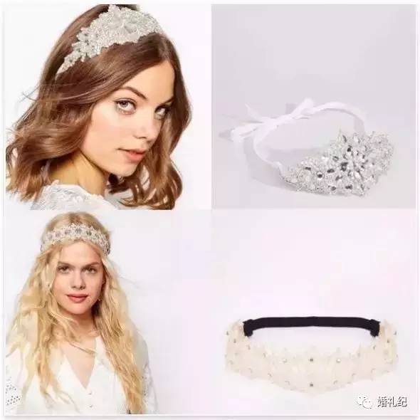 韩式皇冠新娘发箍推荐 (新娘波浪形发箍)