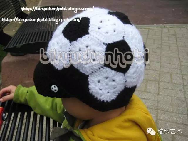 足球帽钩针教程,钩针足球图解教程视频