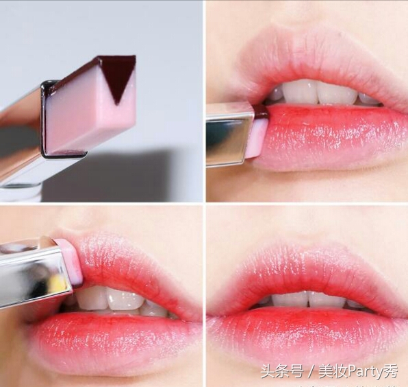 兰芝v型双色唇膏真人试色,兰芝双色唇膏11号色怎么涂