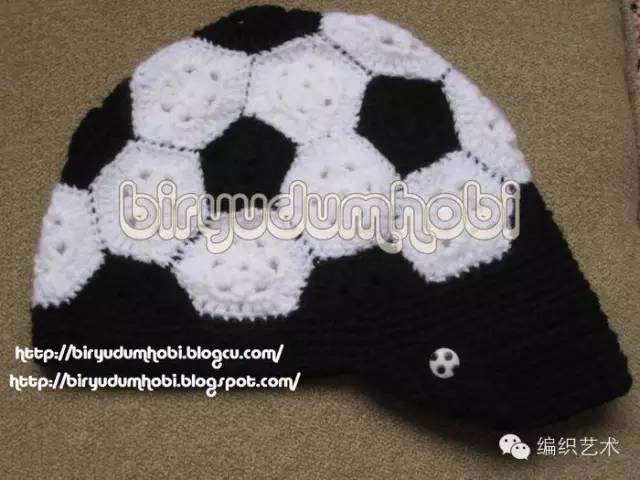 足球帽钩针教程,钩针足球图解教程视频