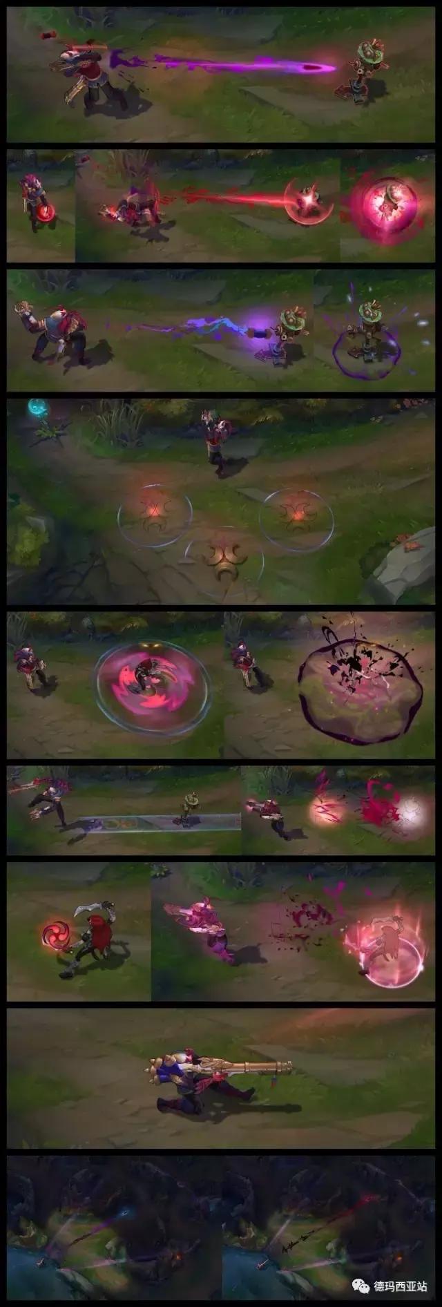 lol英雄联盟腥红之月皮肤最终鉴赏,lol每款皮肤的炫彩有多少个