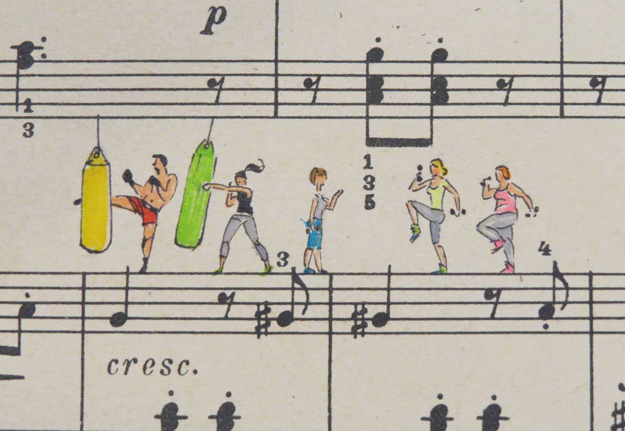 如何让五线谱音符动起来,五线谱健康动起来