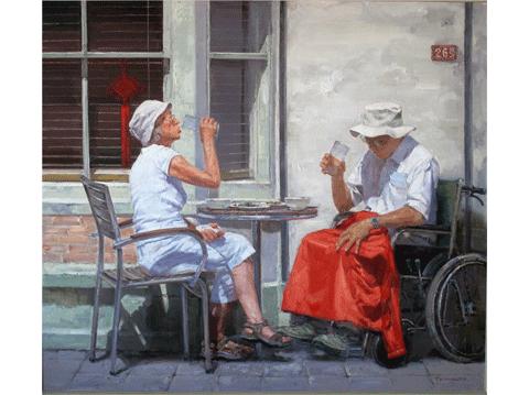 冉茂芹油画风景画示范,吕玉祥油画风景作品