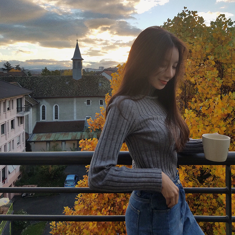 毛衣衬衫2019开春最爆表穿搭方法,内搭毛衣过年穿搭女高级感40岁