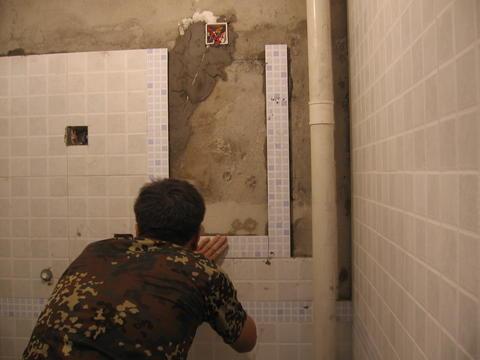 家里装修剩下的瓷砖做一个洗手台,自己家装修洗手台效果图