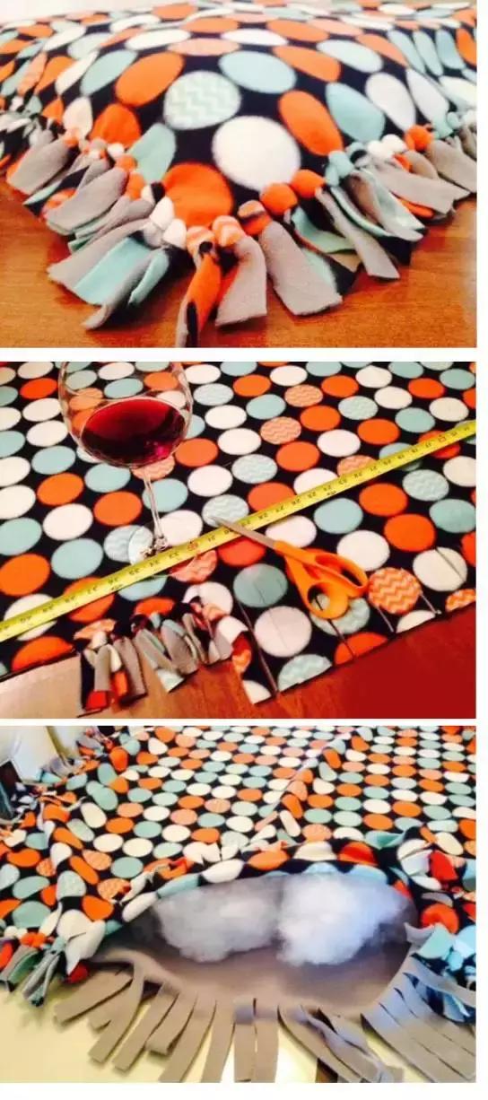 自制学生午休抱枕教程,自制两用抱枕被子有拉链教程