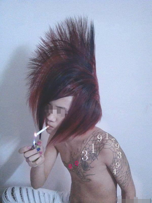 帅气迷人杀马特,杀马特另类发型