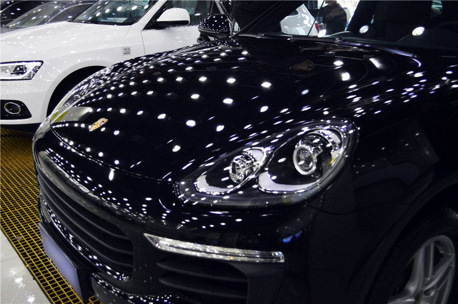 保时捷卡宴tpu漆面保护最佳效果图,保时捷卡宴最美车漆