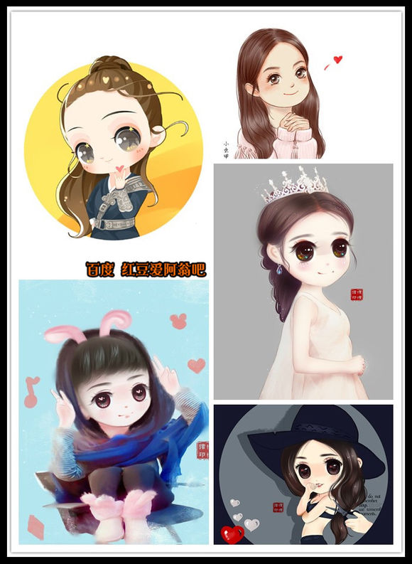 明星Q版形象，真人卡通哪个更萌？