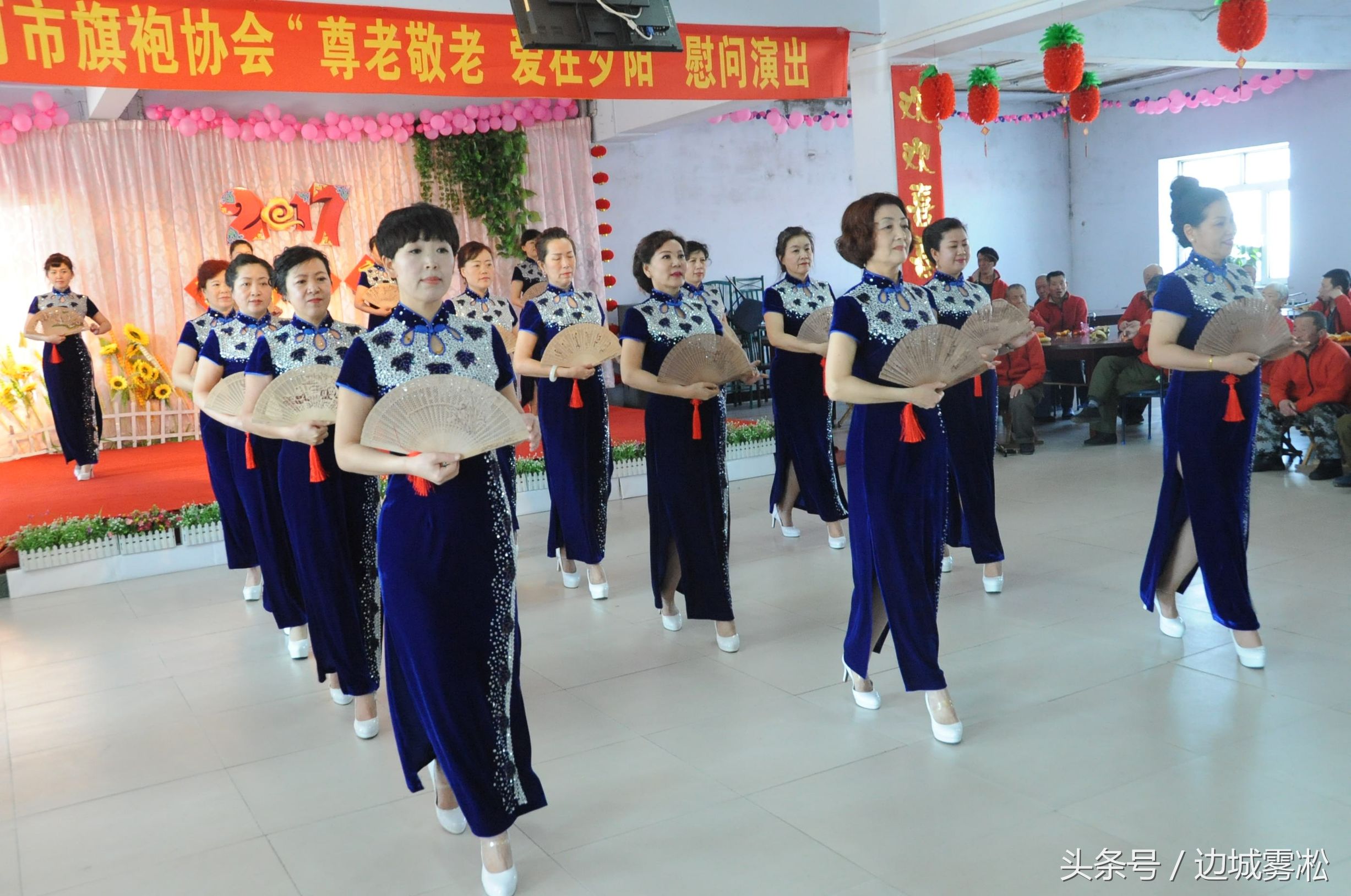 黑河市旗袍协会春节晚会,北安市旗袍协会三周年开场秀