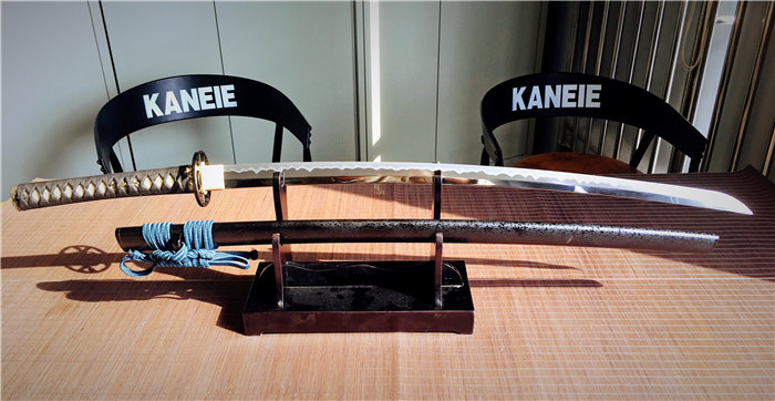 日本刀鉴赏松柏梧桐侟美浓系打刀古法研磨