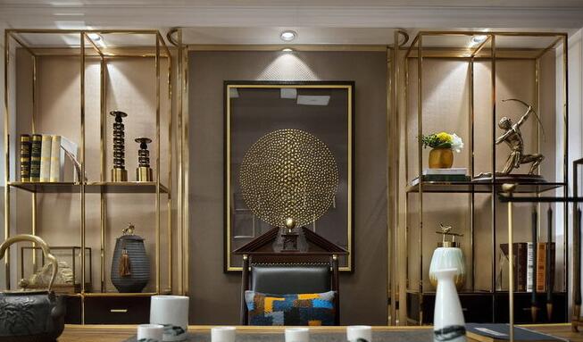 东莞格栏名筑170平新古典四室两厅样板间装修案例