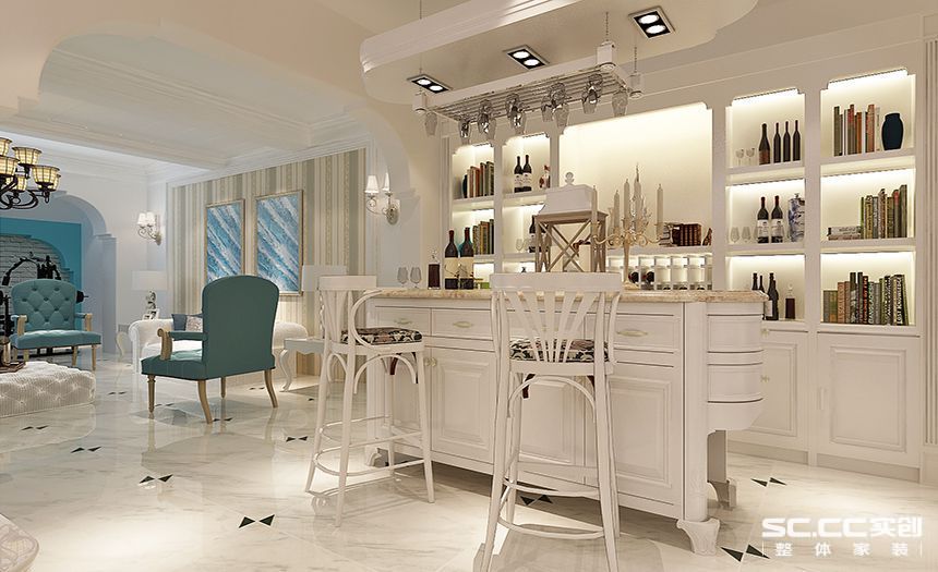 青岛红岛装修,青岛保利红岛湾别墅130平装修