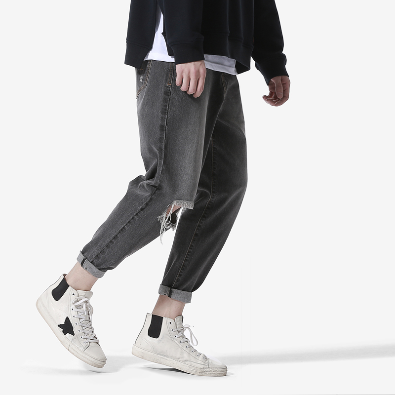 破洞裤小白鞋视频,今年最火破洞裤小白鞋