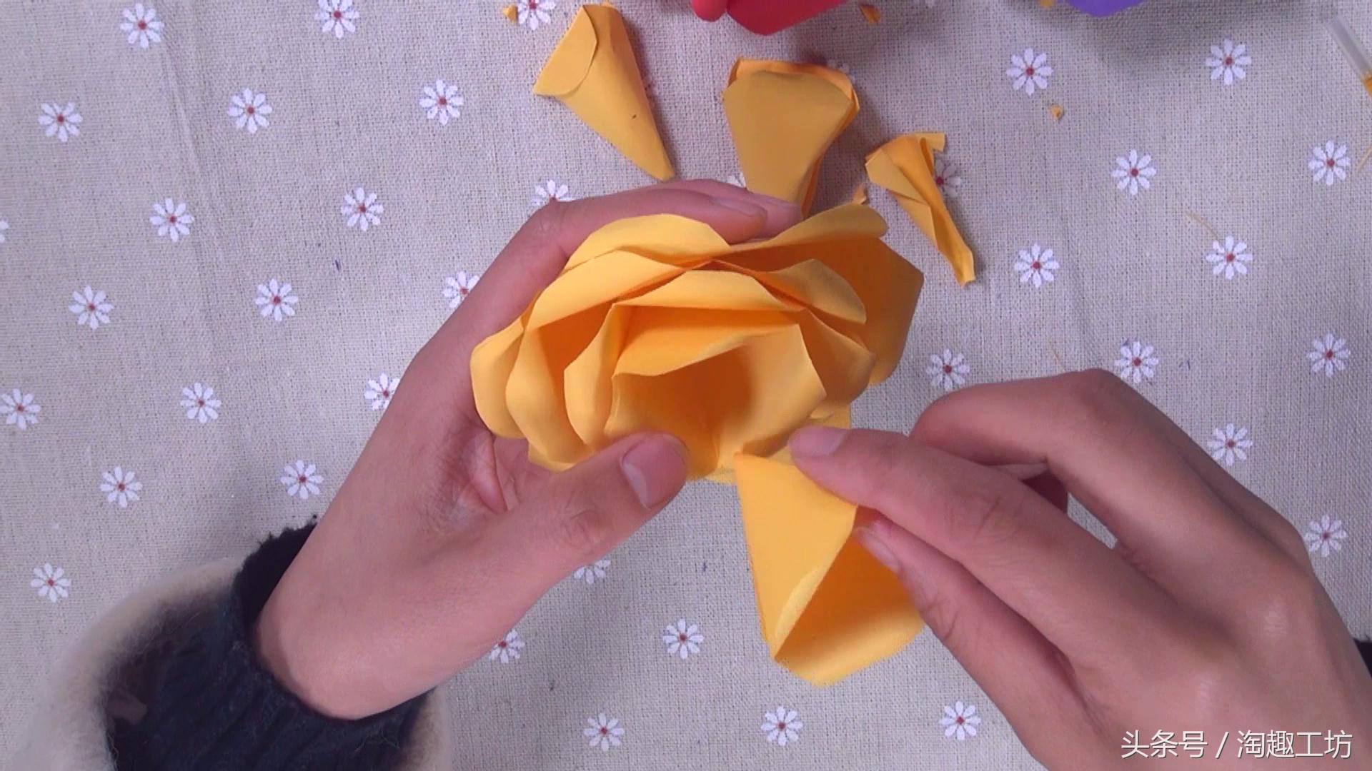 玫瑰花这样折才最漂亮,手残党也能学会的玫瑰花折法